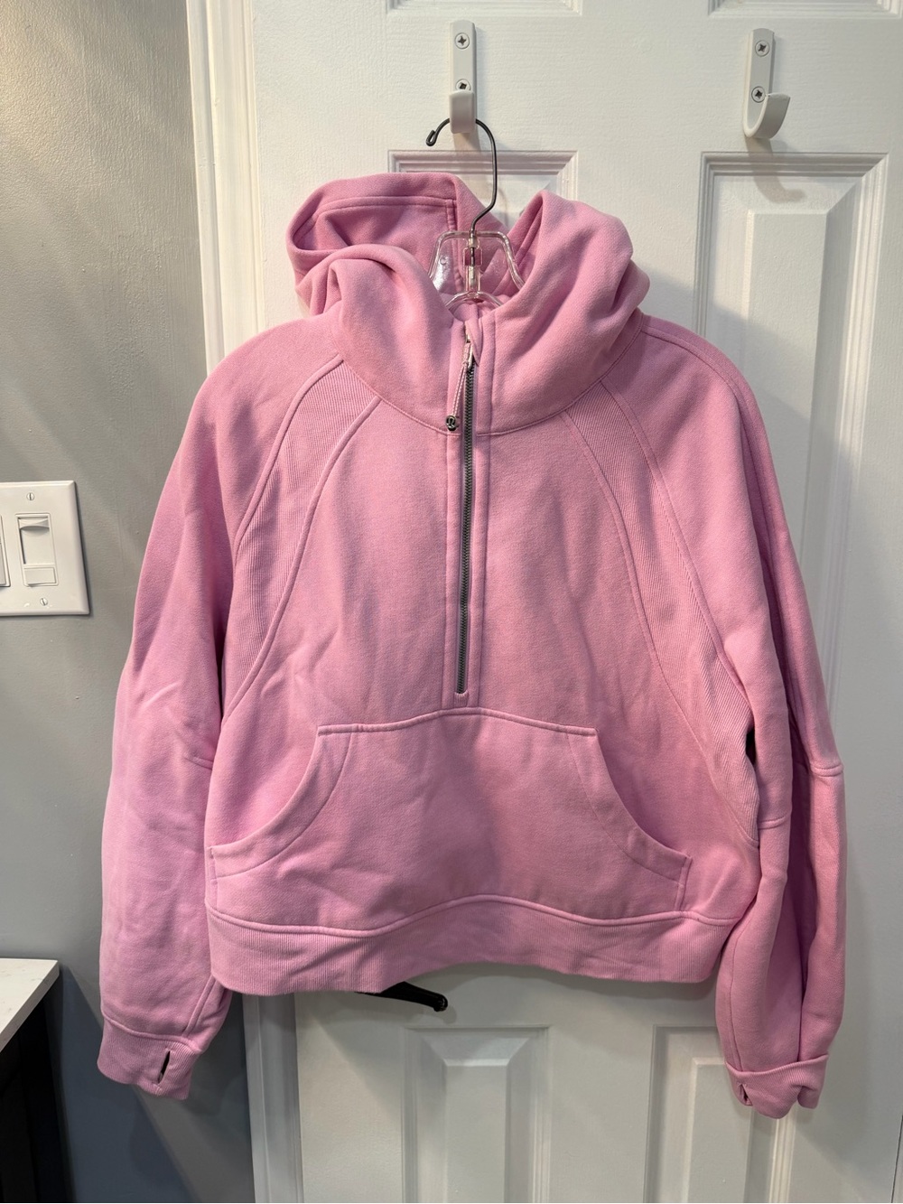 Lululemon Scuba Oversized Half-Zip Hoodie Pink M/L